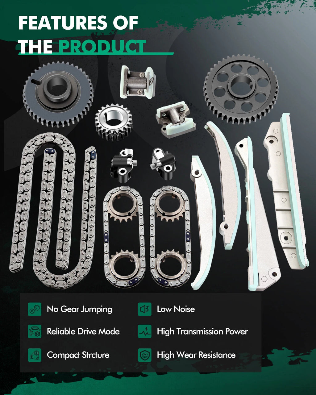 Timing Chain Kit for Lincoln Aviator, Mercury Marauder 4.6L V8 (2003–2005)