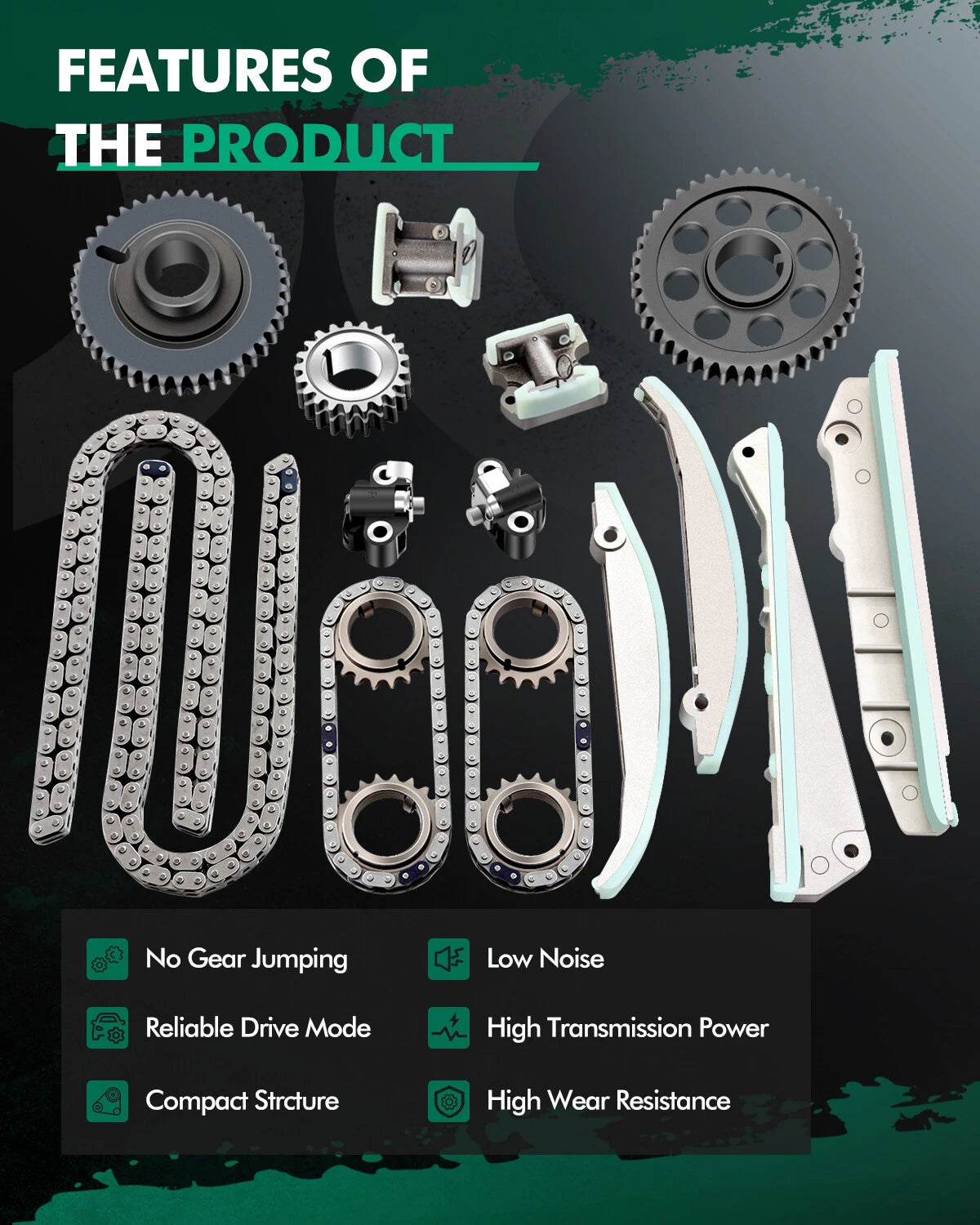 Timing Chain Kit for Lincoln Aviator, Mercury Marauder 4.6L V8 (2003–2005)