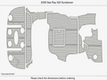 EVA Pads for Sea Ray 520 Sundancer (2009) - Swim Platform Cockpit Mat