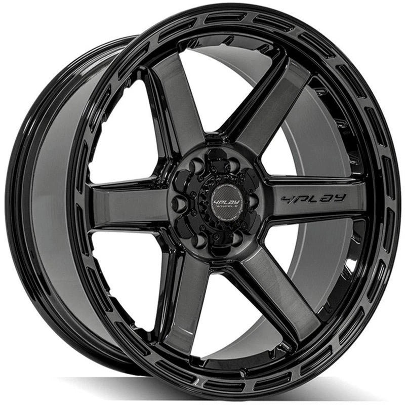 22 Inch Gloss Black Wheel with Brushed Face for Toyota Sequoia (2001–2007)
