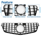 Front Upper Bumper Grille for Mercedes-Benz E300 (2009–2013) Black