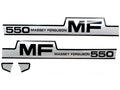 Bonnet Decal Set for Massey Ferguson 550 Tractors