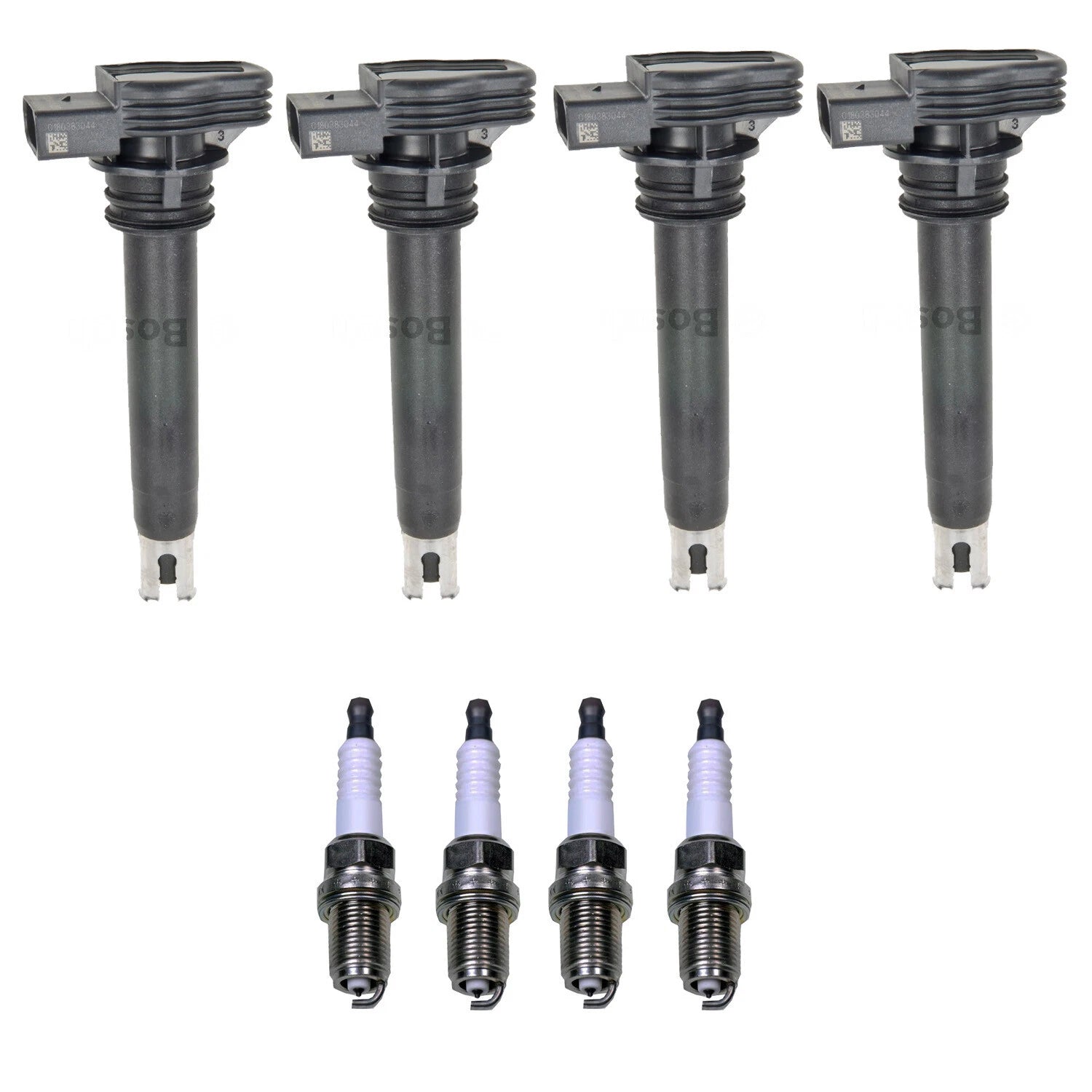Set of 4 Ignition Coils & Spark Plugs for Audi A4, VW Jetta 2.0