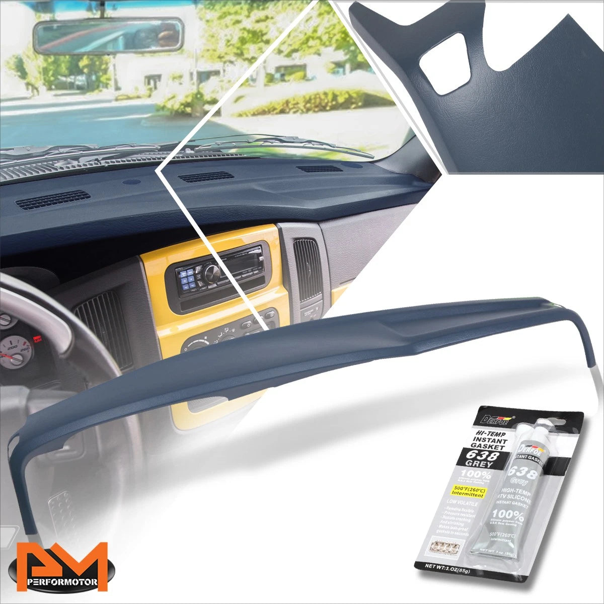 Dashboard Cap Cover for Dodge Ram 1500-3500 (2002–2005) Blue