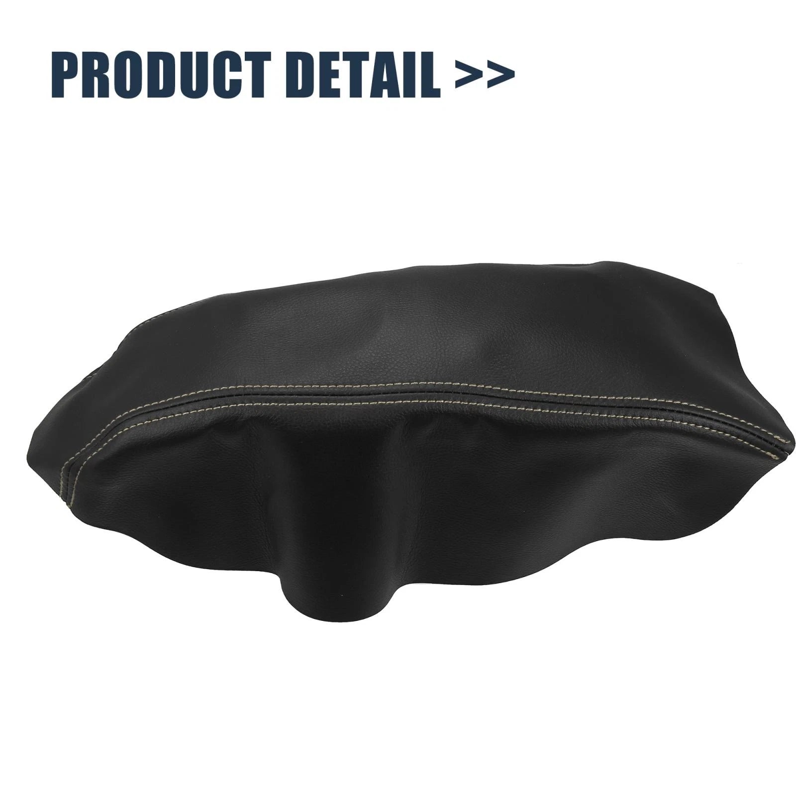 Microfiber Leather Armrest Cover for Nissan Maxima (2016–2021) Beige Stitches