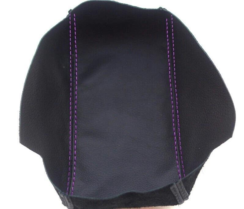 Leather Synthetic Console Armrest Cover for Lexus IS300 (2001–2005) Purple Stitch