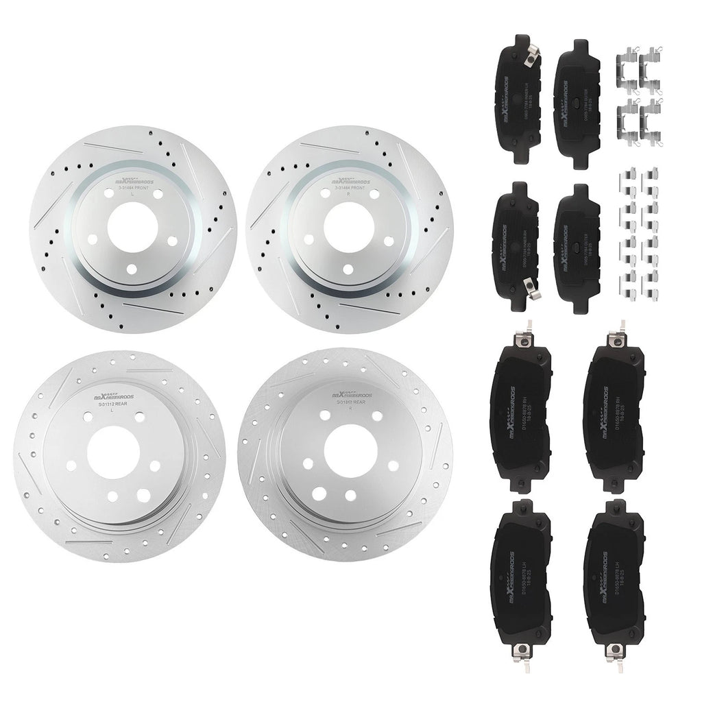 Front Rear Brake Rotors and Ceramic Pads Kit for Nissan Altima (2013–2023)