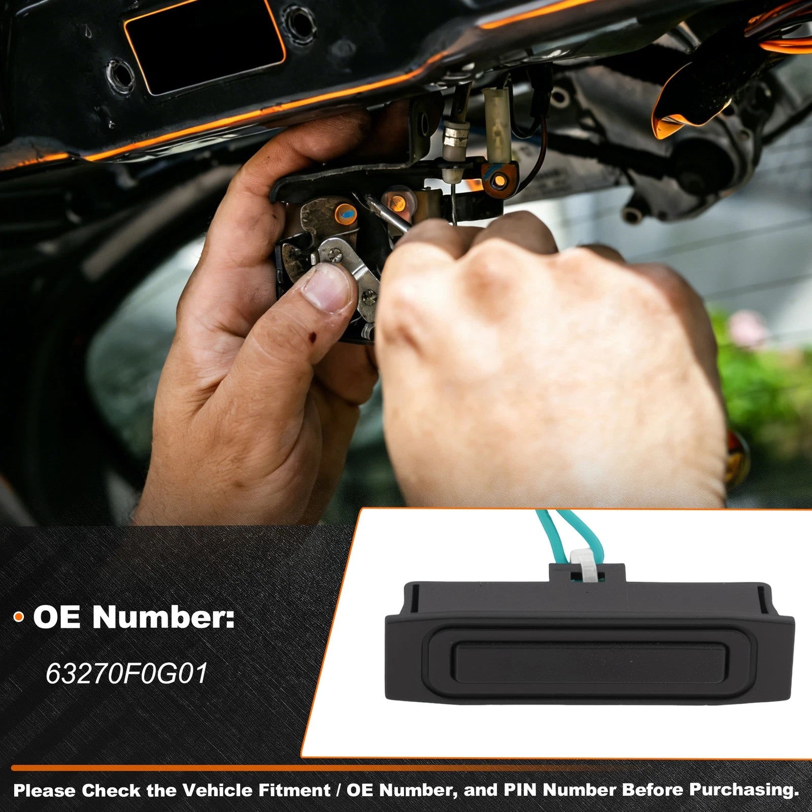 Tailgate Trunk Release Switch for Subaru Impreza (2008–2011) No. 63270F0G01