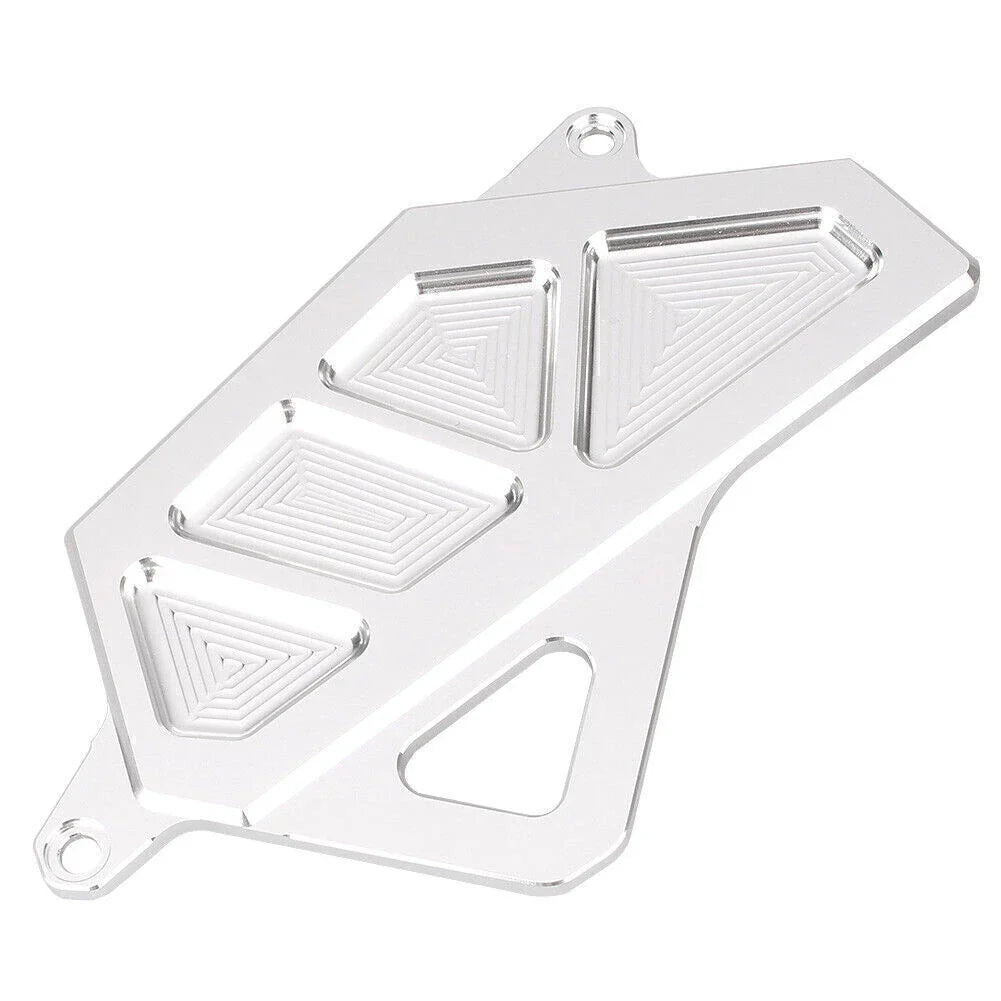 Silver Aluminum Front Guard Chain Sprocket Cover for Yamaha YZF R25 R3 (2015-2017)