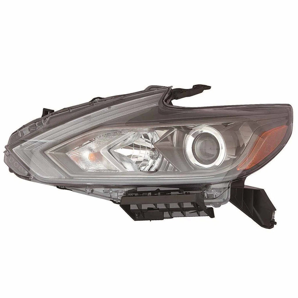 Halogen Headlight Assembly With Black Bezel for Nissan Altima (2016–2018)