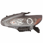 Halogen Headlight Assembly With Black Bezel for Nissan Altima (2016–2018)