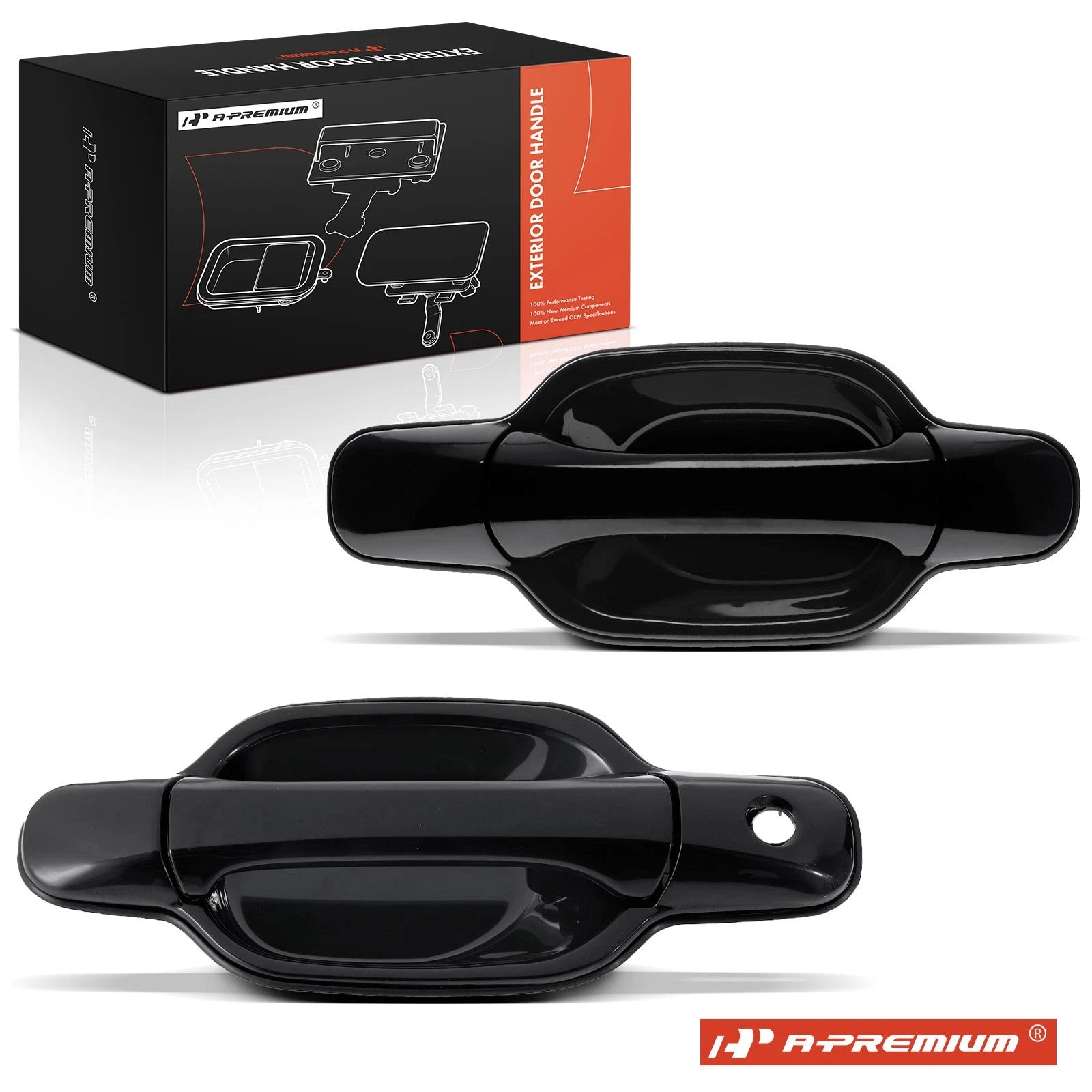 2X Rear Smooth Exterior Door Handle for Chevrolet Colorado (2004â2012)