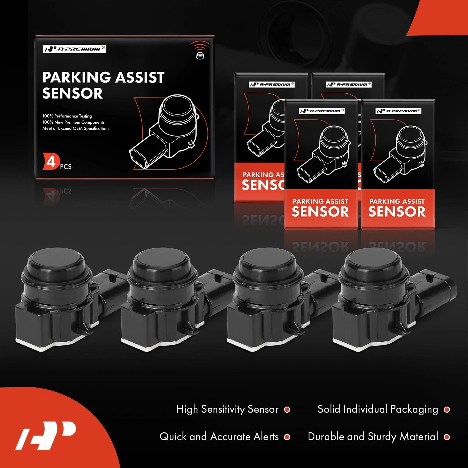 Set of 4 Parking Assist Sensors for BMW 320i 328i 330i F32 428i (2013–2019)