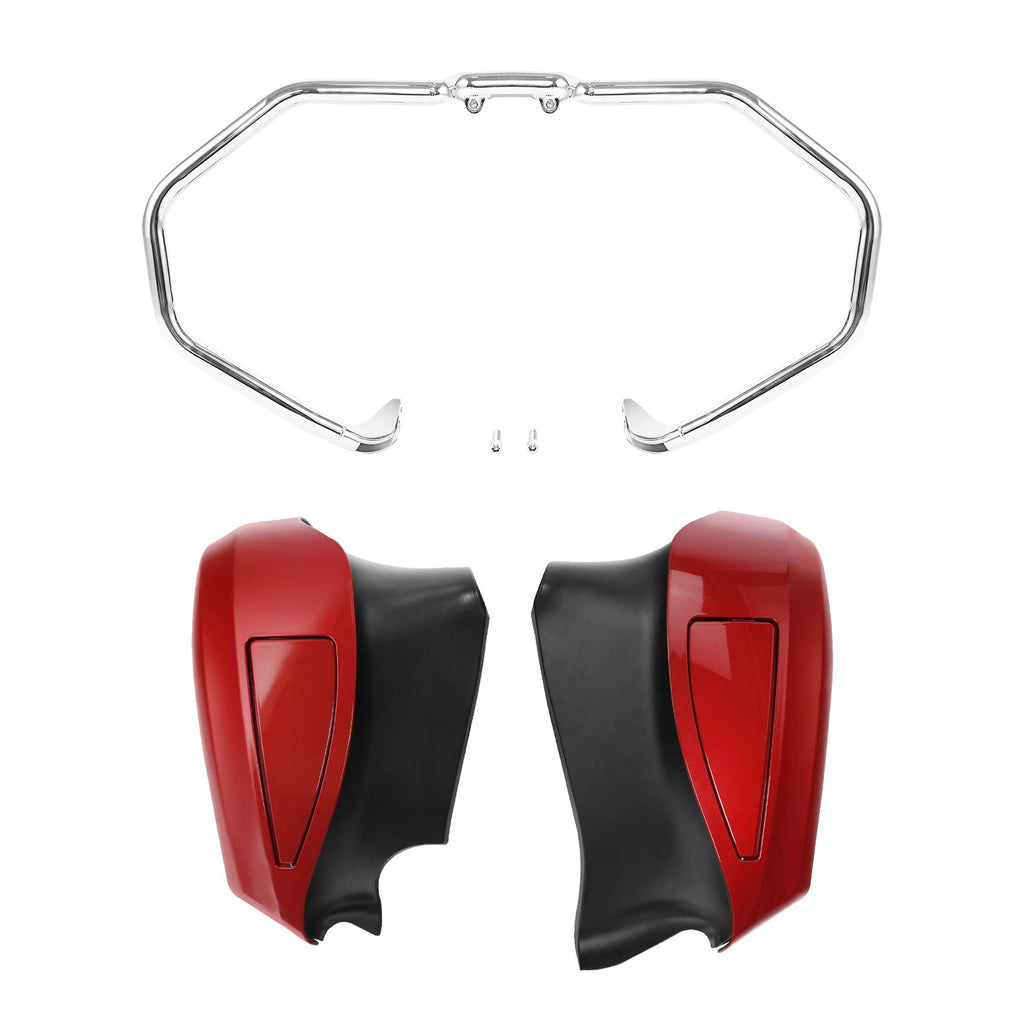 Engine Guard Crash Bar & Lower Vented Fairings for Indian Roadmaster Chieftain (2015–2023)