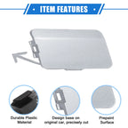 Front Right Bumper Tow Hook Cover for Subaru Forester (2009–2013) Silver Tone