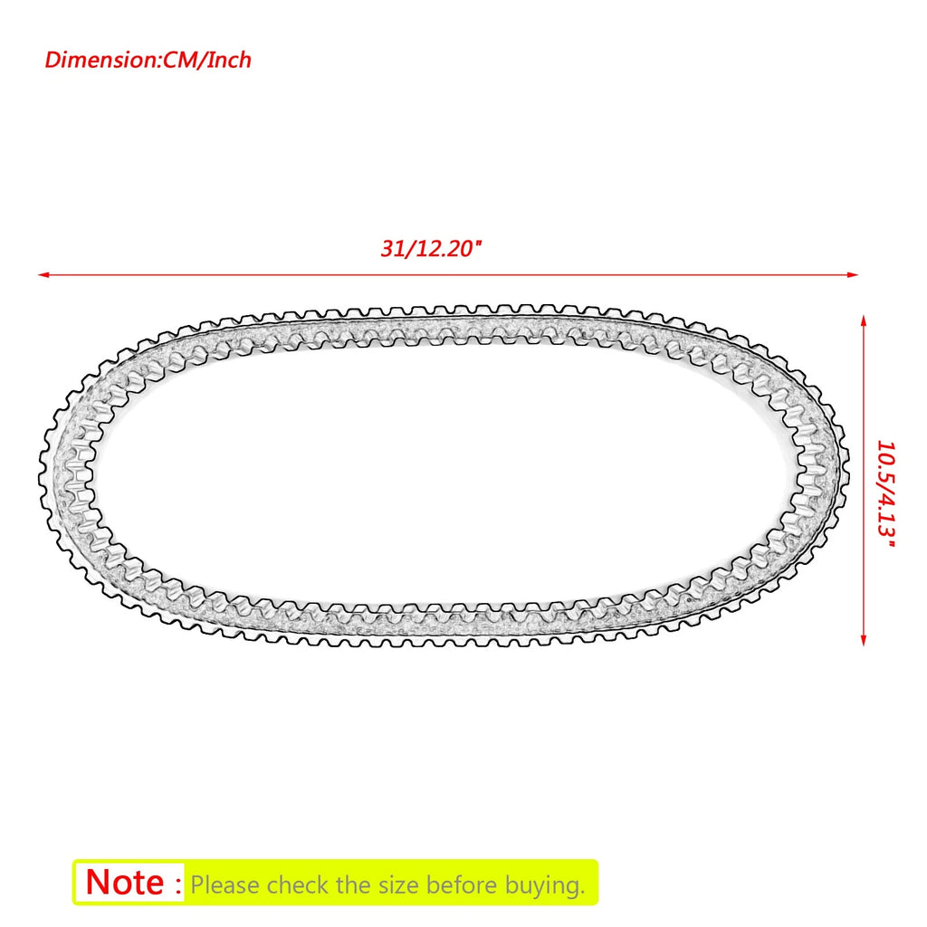 Drive Belt 733mm x 17mm for Arctic Cat 90 ATV (2006–2018)