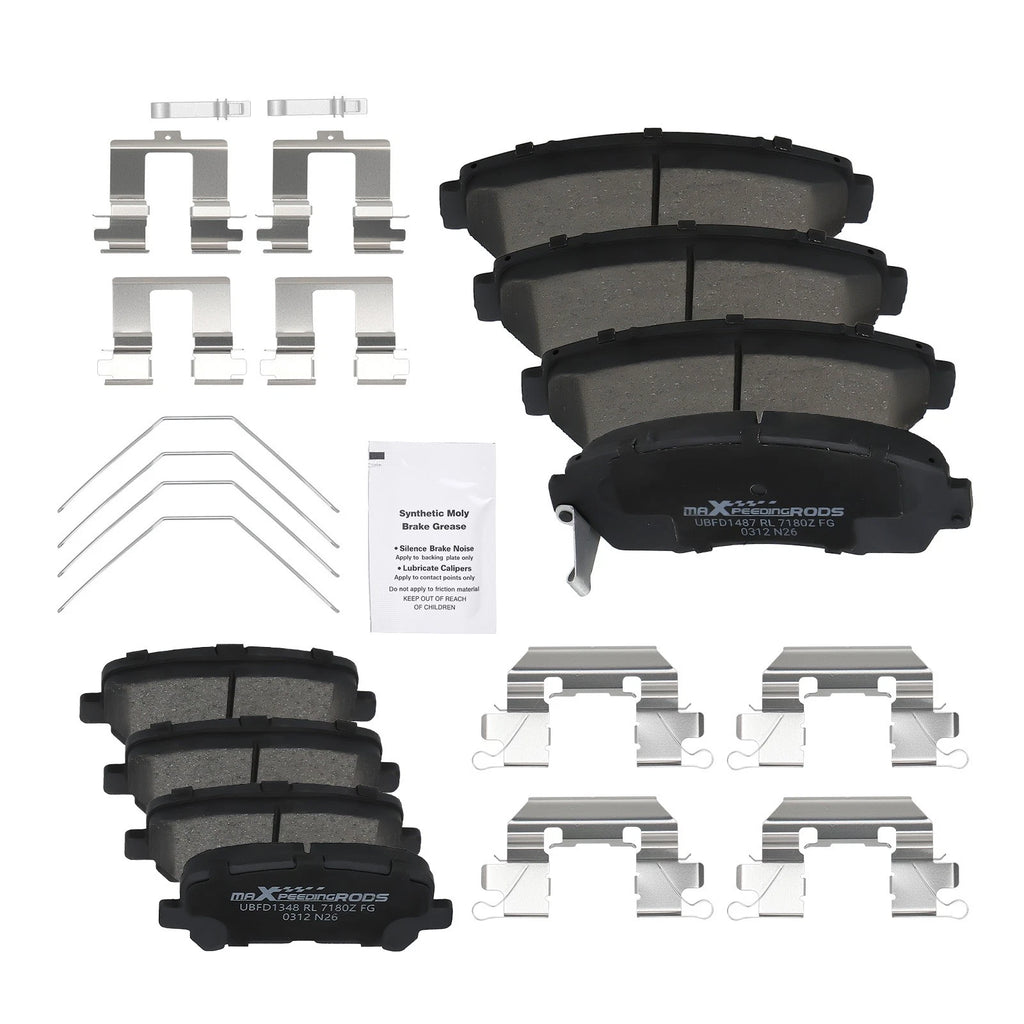8pcs Ceramic Brake Pads Kit for Honda Odyssey (2011–2017)