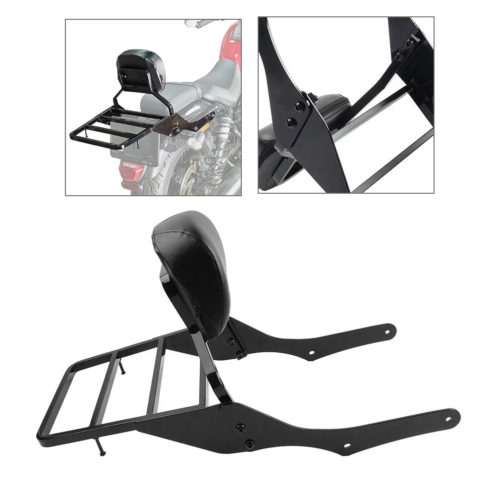 Sissy Bar Passenger Backrest with Luggage Rack for Harley Nightster RH975 (2022–Present)