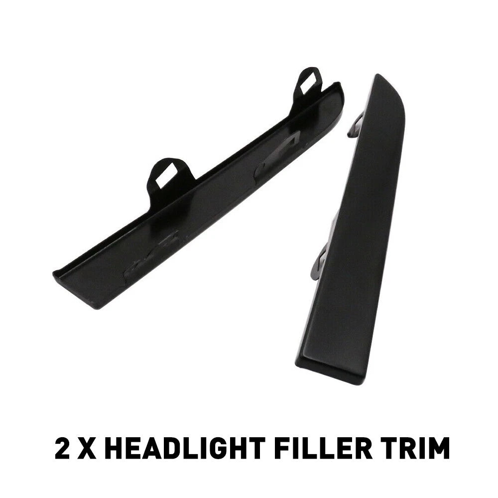 Front Bumper Grille Headlight Filler Trim Panels for Toyota Tacoma (2001–2004)
