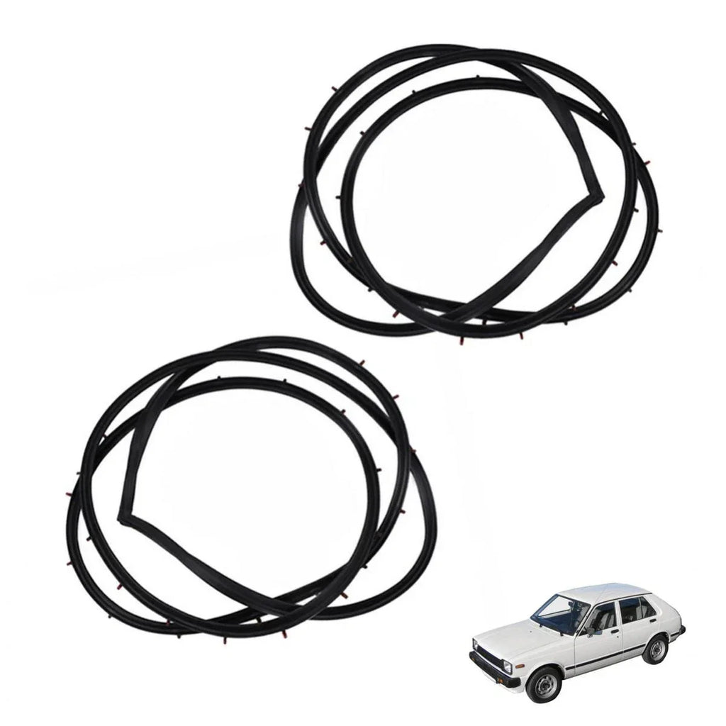 Door Rubber Seal Rear Pair Fits Toyota Starlet KP60 KP61 Sedan 4D 1978-84 D06