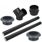 Diesel Heater Ducting Connector Kit 75mm with 3 Vent Outlets for RV Camper Boat