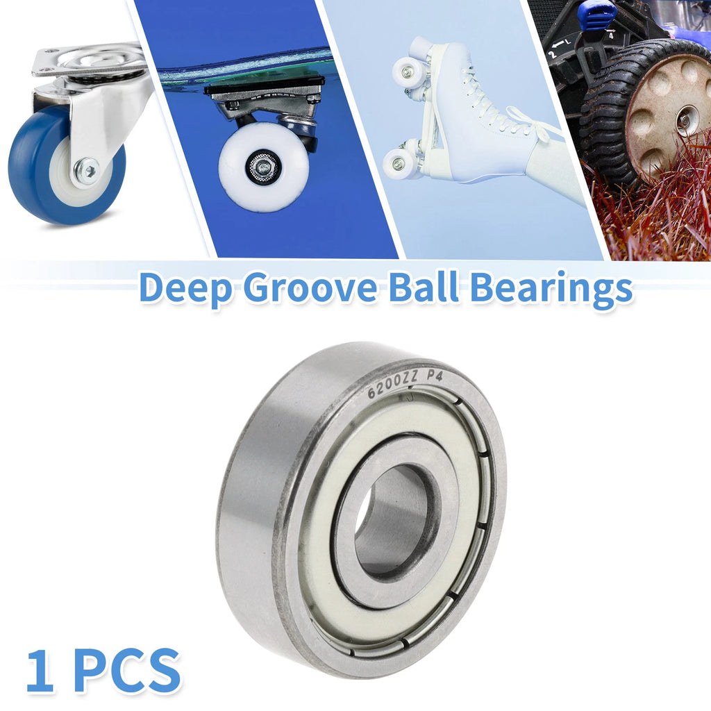 Deep Groove Ball Bearing 6200ZZ P4 for Scooter Skateboard (10x30x9mm)