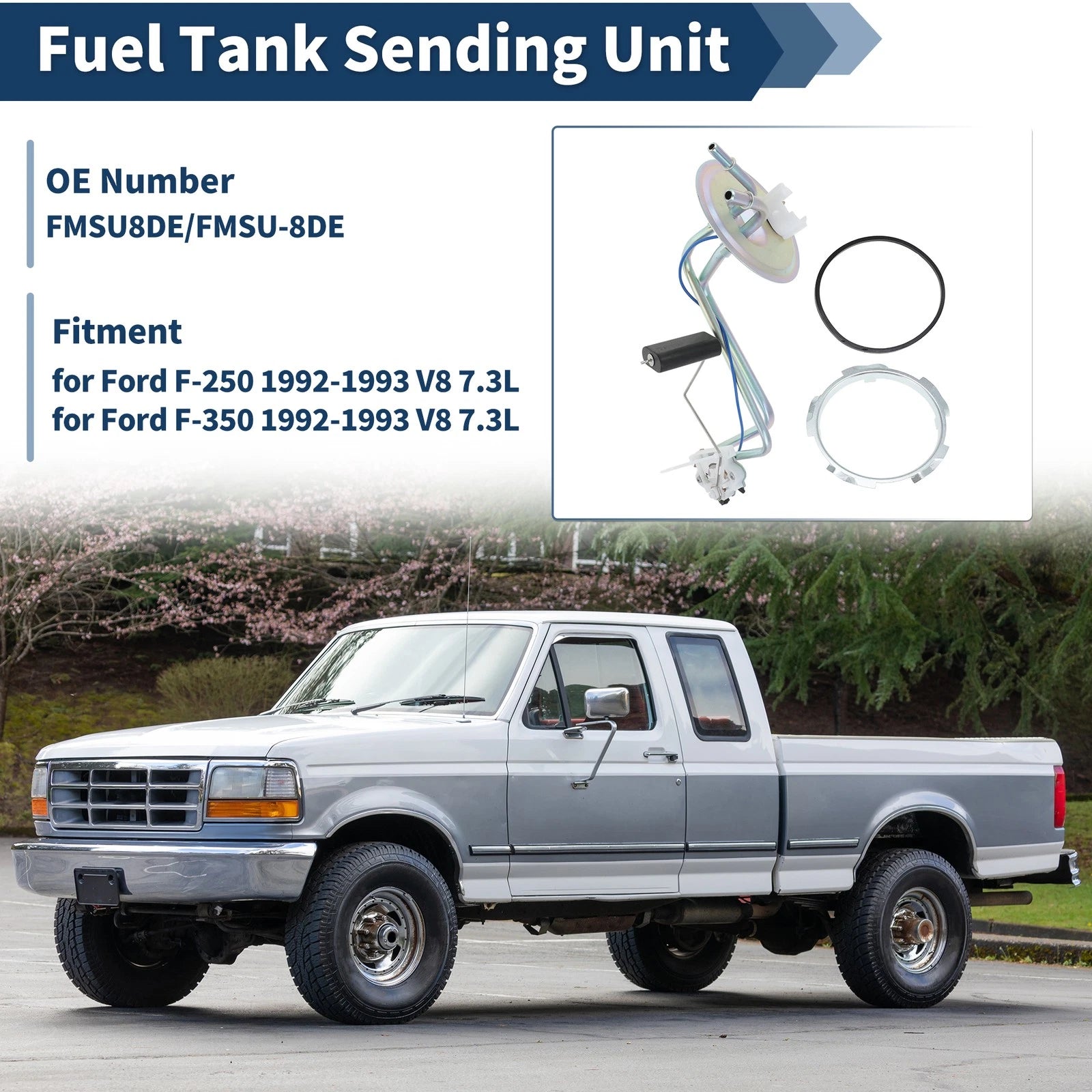 Fuel Pump Tank Sending Unit for Ford F-250 F-350 (1992–1993) No.FMSU-8DE