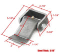 Heavy Duty Truck Trailer Door Hinges w/ Grease Fitting 27043 for Truck