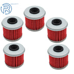 Set of 5 Oil Filters for Honda CRF150R CRF150RB CRF250R CRF250X CRF450R CRF450X