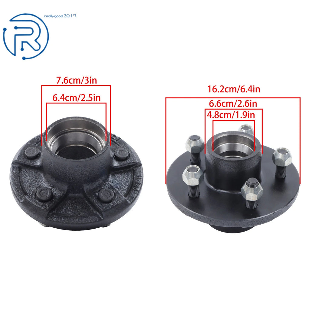 Trailer Hub Kit for 3500 lbs Spindles (5 on 4.5")