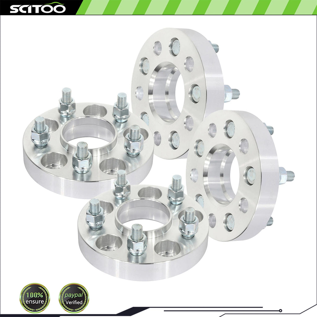 Set of 4 Wheel Spacers 5x110 1" 12x1.25 for Jeep Cherokee Chrysler 200