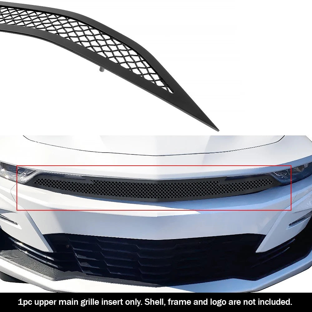 Stainless Black Mesh Grille Insert for Chevy Camaro 1SS/2SS (2019-2024)