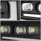 LED Fog Lights for Ford Bronco (2021–2025) - Black Clear Projector Quad Beam