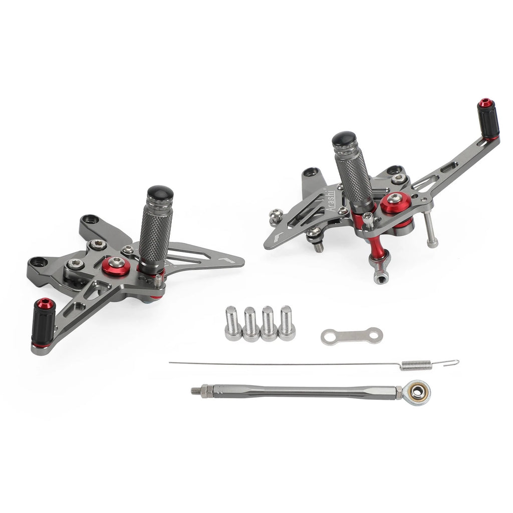 Aluminum Gray Rear Footpegs Footrest for Kawasaki Z900 (2021–2022)