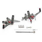 Aluminum Gray Rear Footpegs Footrest for Kawasaki Z900 (2021–2022)