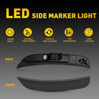Red LED Side Marker Light for Chrysler 300 (2015–2023) Smoked Lens
