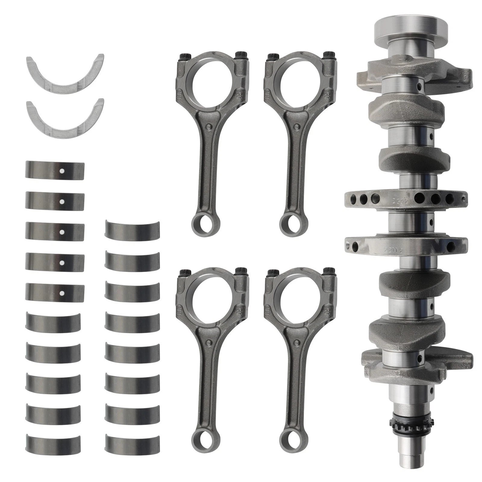 Set of 4 Engine Crankshaft Rods Bearings for Hyundai Accent/Kia Rio (2012–2019)