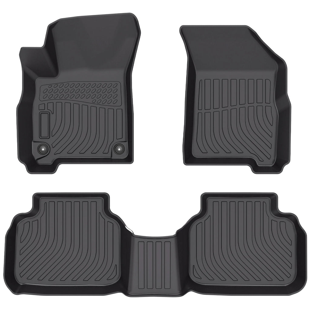 Set of 3 TPE Rubber All Weather Floor Mats for Dodge Journey (2011–2020)