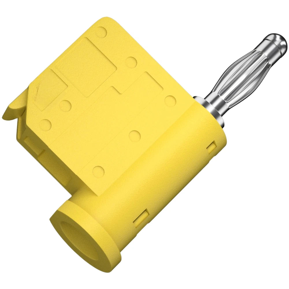 4mm Push Lock Banana Connector for Universal Use (Solderless, Stackable)
