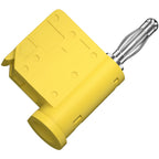 4mm Push Lock Banana Connector for Universal Use (Solderless, Stackable)