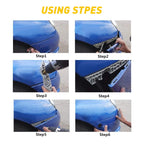Set of 2 Quick Release Hood Pins for Universal Vehicles