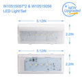 LED Light Set for Whirlpool Kenmore Maytag W10515058 W10515057