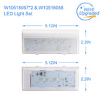 LED Light Set for Whirlpool Kenmore Maytag W10515058 W10515057
