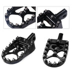 Black CNC Wide MX Style Foot Pegs for Harley Sportster Softail