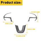Set of 4 Steering Wheel Cover Trim Kit for Dodge Durango (2014–Present), Challenger (2015–Present), Charger (2015–Present)