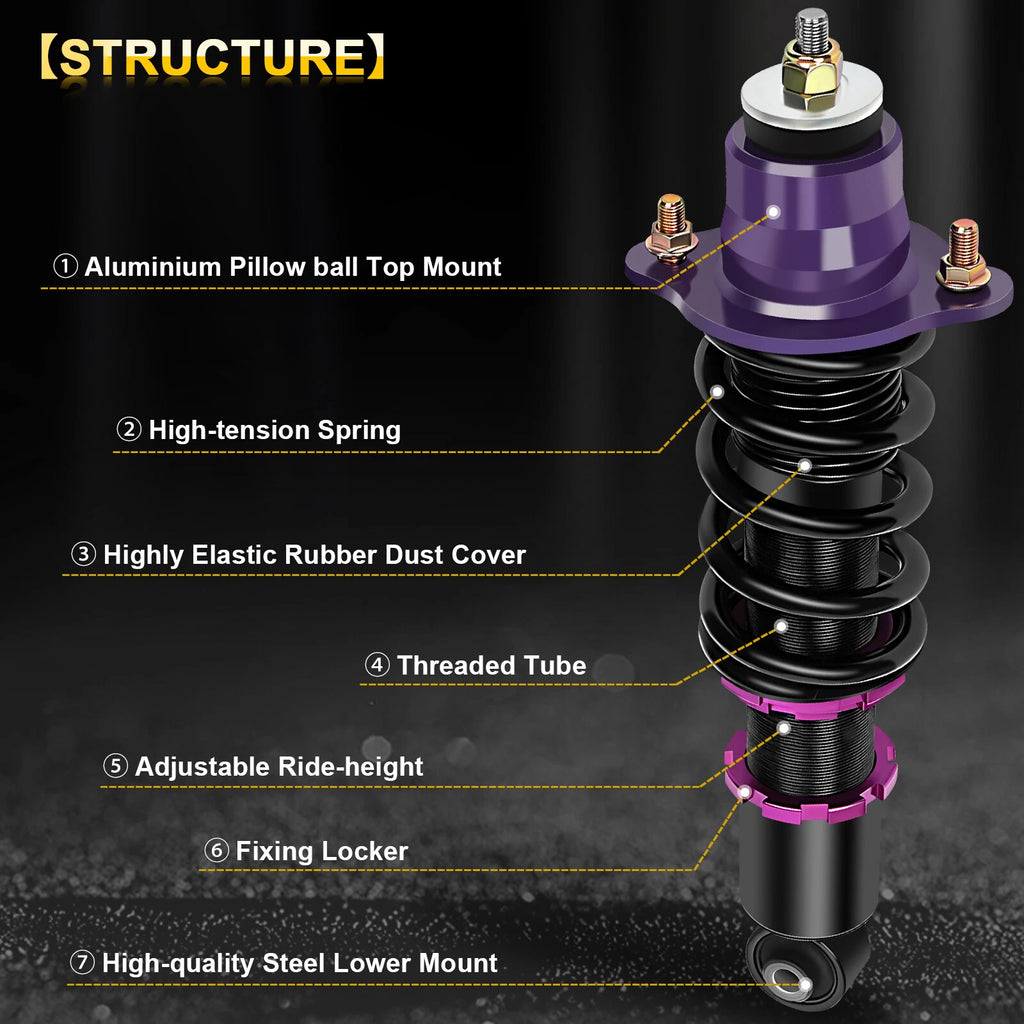 Coilovers for Acura RSX (2002–2006) Adjustable Height Suspension