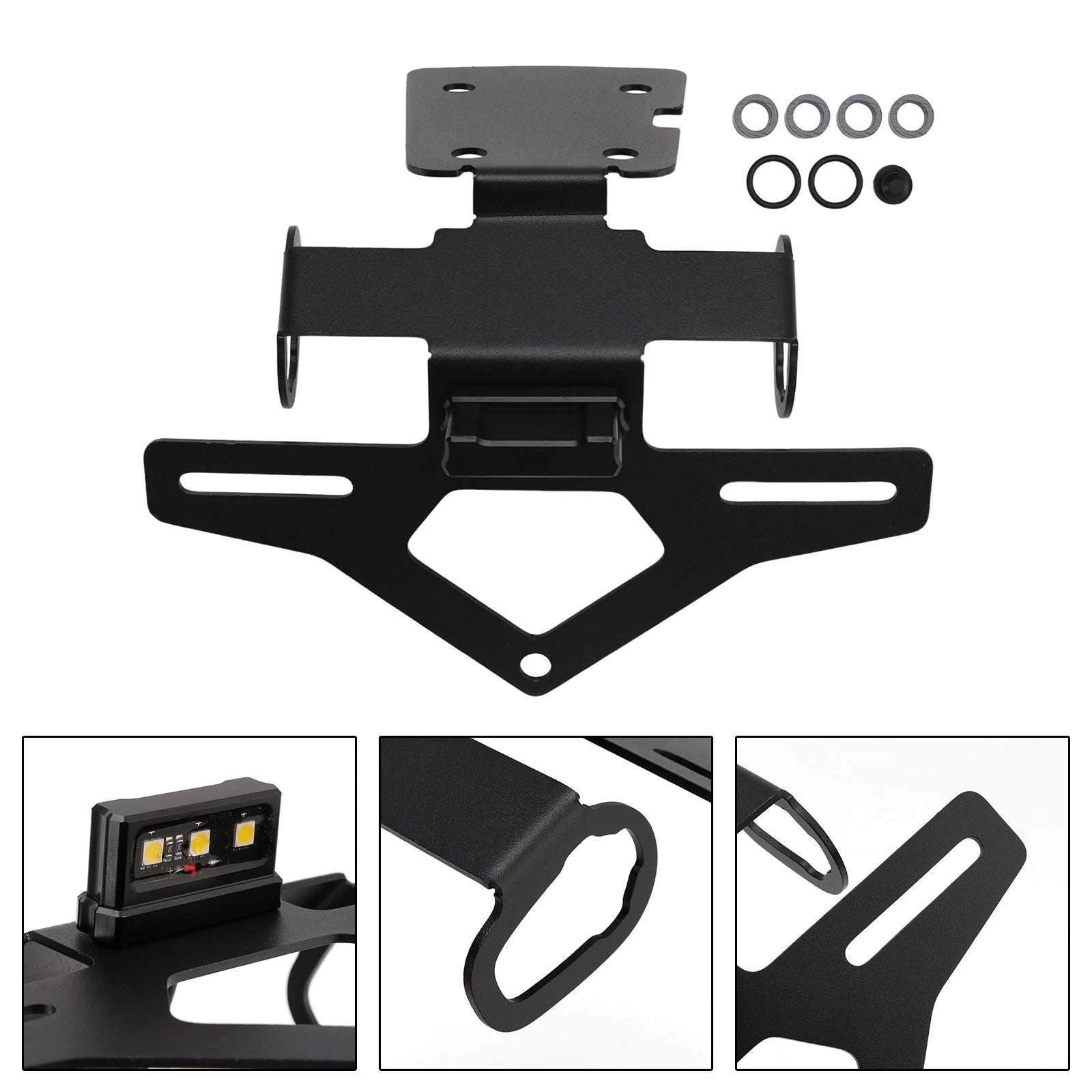 License Plate Holder Frame for Kawasaki Z900 (2025) - Black