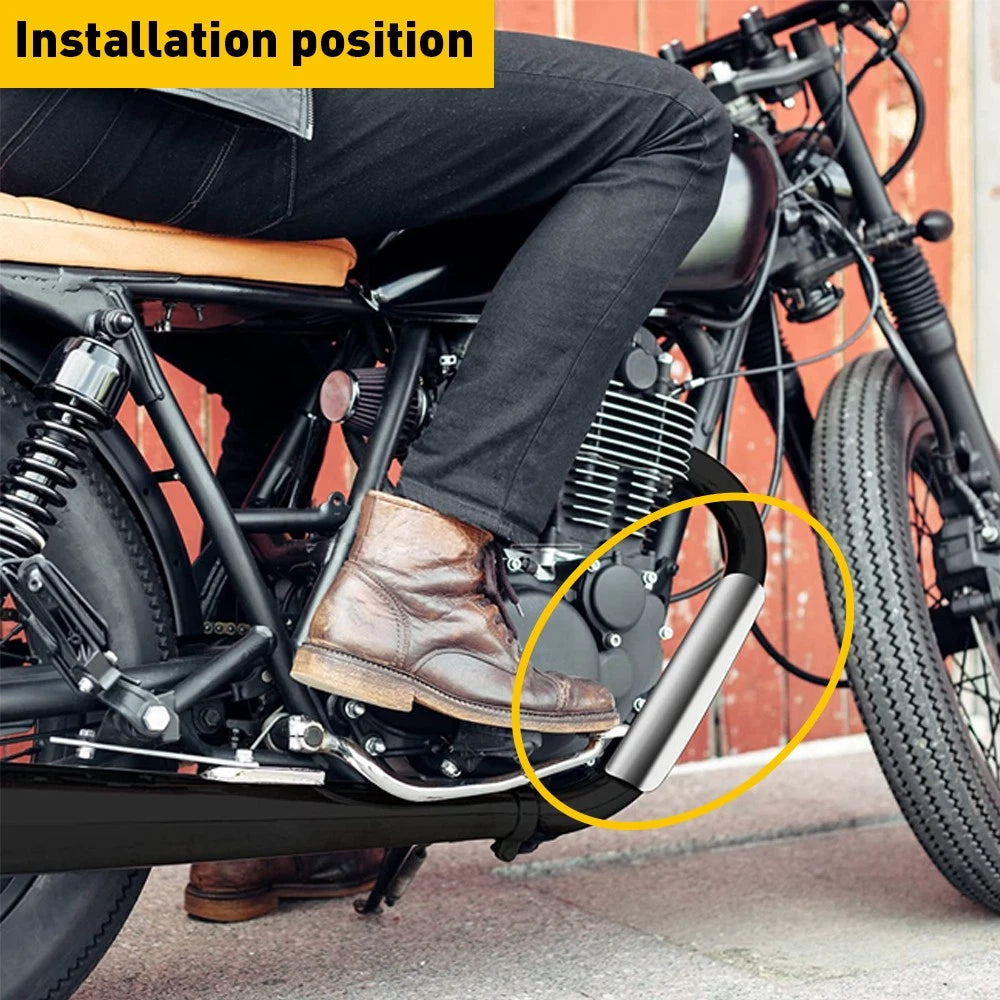 Exhaust Muffler Pipe Heat Cover Protector Shield for Motorcycle (Universal)