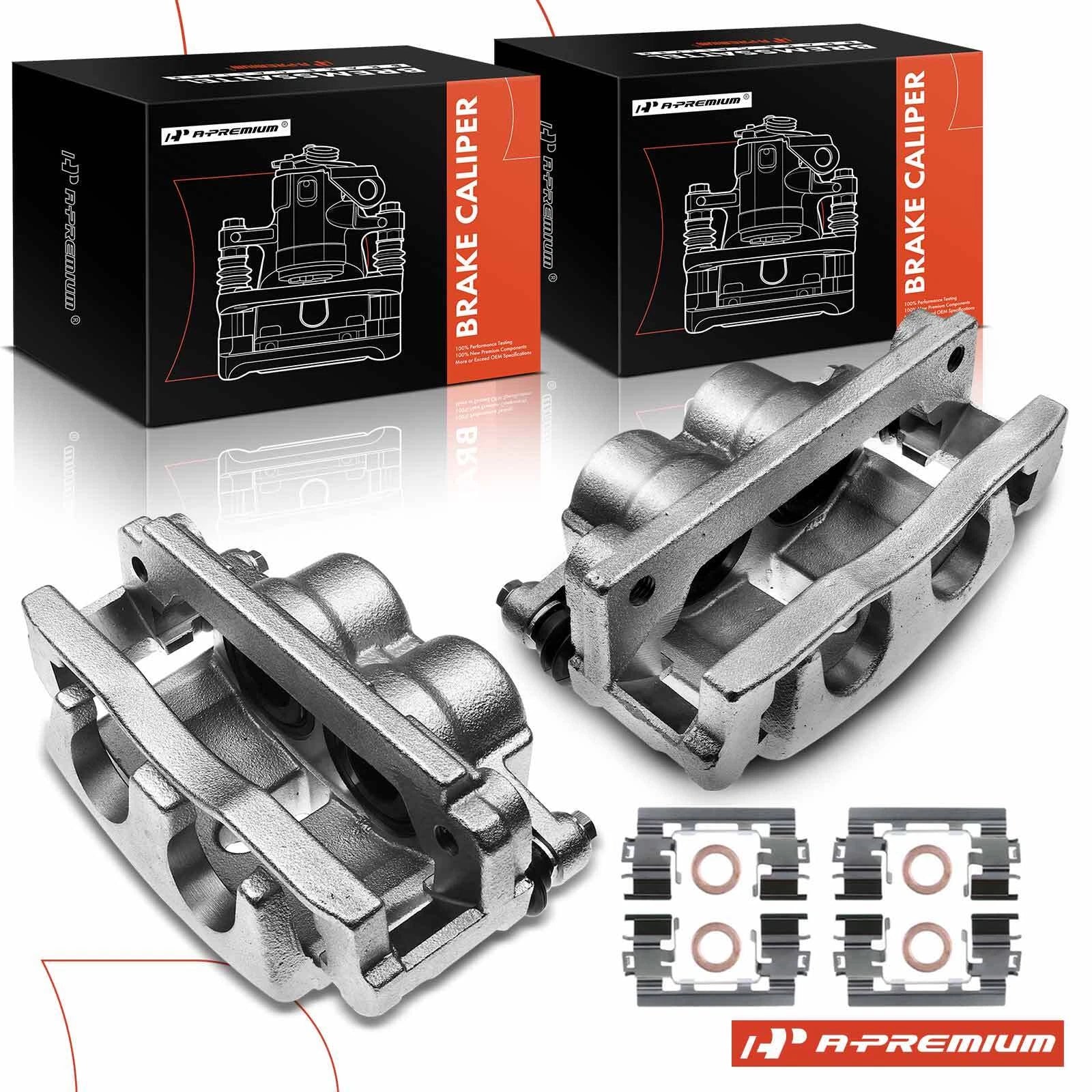 Pair Front Brake Calipers for Chevrolet Traverse GMC Acadia (2009–2017)