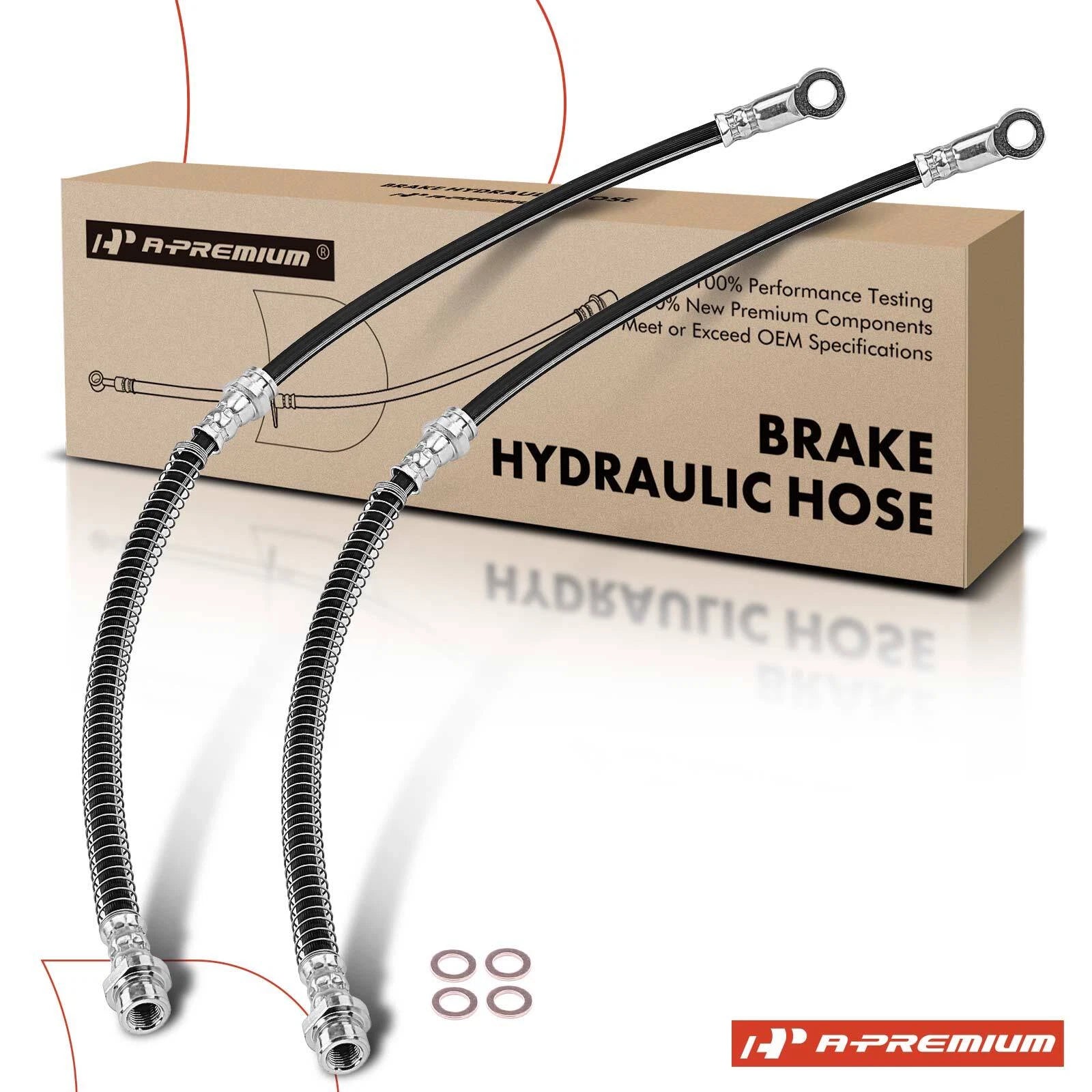 2X Front Brake Hydraulic Hose for Mitsubishi Lancer (2002–2006)